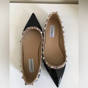Flats black studs